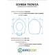 Copriwater CATALANO ZERO LIGHT TERRA / SOSPESO / MB Termoindurente Bianco