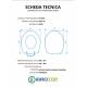 Copriwater FALERII GAIA XL Termoindurente Bianco