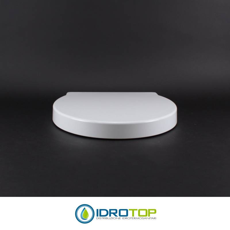 Copriwater per G.S.I. PANORAMA TERRA / SOSPESO / MONOBLOCCO TERMOINDURENTE BIANCO cerniera inox normale o rallentata soft close