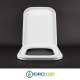 Copriwater per ALISEO NERO CERAMICA TERMOINDURENTE BIANCO cerniera inox normale o rallentata soft close