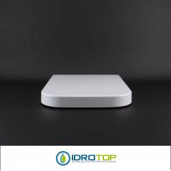 Copriwater per G.S.I. TRACCIA come ORIGINALE TERMOINDURENTE BIANCO cerniera inox normale o rallentata soft close