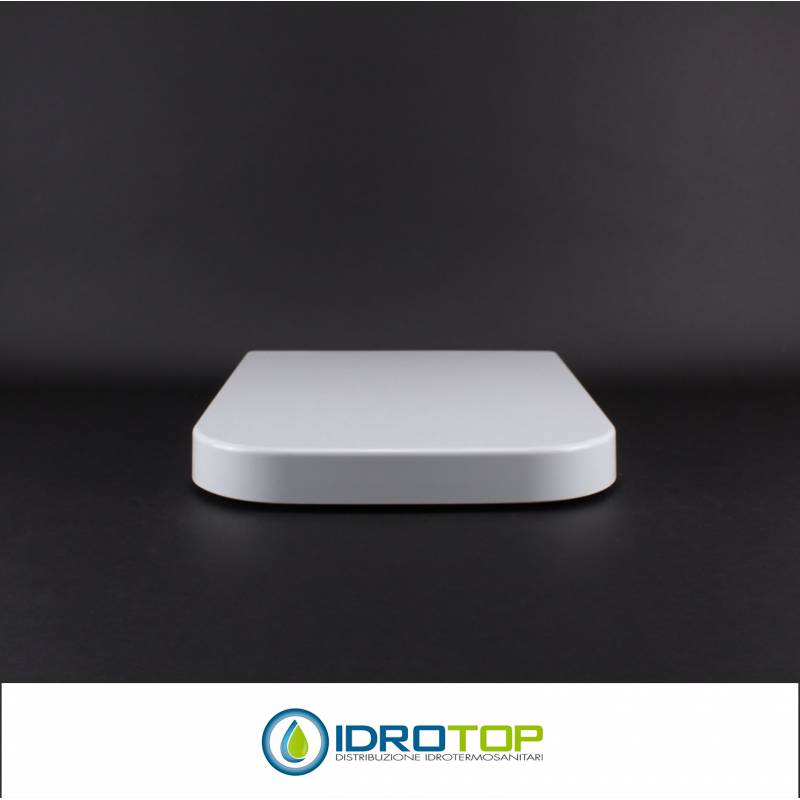 Copriwater per G.S.I. TRACCIA TERMOINDURENTE BIANCO cerniera inox normale o rallentata soft close