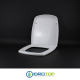 Copriwater per GALASSIA SA02 TERMOINDURENTE BIANCO cerniera inox normale 