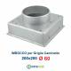 Imbocco per Griglia 20x20 diametro 60mm Raccordo Adattatore per Bocchetta Caminetto