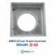 Imbocco per Griglia 20x20 diametro 60mm Raccordo Adattatore per Bocchetta Caminetto