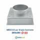 Imbocco per Griglia 20x20 diametro 60mm Raccordo Adattatore per Bocchetta Caminetto