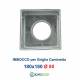 Imbocco per Griglia 18x18 diametro 80mm Raccordo Adattatore per Bocchetta Caminetto
