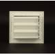 Bocchetta Aria cm14x13 Bianca con Adattatore D.60-Griglia x Caminetto Regolabile