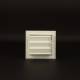 Bocchetta Aria cm14x13 Bianca con Adattatore D.60-Griglia x Caminetto Regolabile