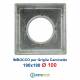 Griglia Bocchetta 18x18cm Diam. 100mm Bianca con Adattatore per Camino