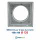 Griglia Bocchetta 18x18cm Diam. 120mm Alluminio con Adattatore per Camino