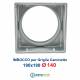Griglia Bocchetta 18x18cm Diam. 140mm Bronzo con Adattatore per Camino