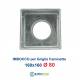 Griglia Bocchetta 16x16cm ALLUMINIO Diam.80mm con Adattatore per Camino