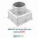 Bocchetta Aria cm14x13 Bianca con Adattatore D.80-Griglia x Caminetto Regolabile