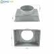 Griglia Bocchetta 22x15cm BIANCO Diam.120mm con Adattatore per Camino