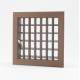 Griglia Bocchetta 18x18cm BRONZO Regolabile con Serranda per Caminetto 