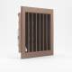 Griglia Bocchetta 18x18cm Diam.120mm Bronzo con Adattatore per Camino