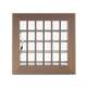 Griglia Bocchetta 16x16cm BRONZO Diam.100mm con Adattatore per Camino