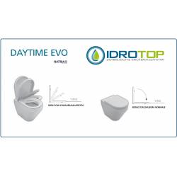 Copriwater Hatria DAYTIME BIANCO Cerniera Cromo-Sedile-Asse Wc