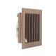 Griglia Bocchetta 16x16cm BRONZO Diam.100mm con Adattatore per Camino