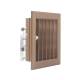 Griglia Bocchetta 16x16cm BRONZO Diam.100mm con Adattatore per Camino