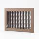 Griglia Bocchetta 22x15cm BRONZO Diam.120mm con Adattatore per Camino
