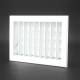 Griglia Bocchetta 22x15cm BIANCO Diam.120mm con Adattatore per Camino