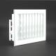 Griglia Bocchetta 22x15cm BIANCO Diam.100mm con Adattatore per Camino