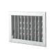Griglia Bocchetta 22x15cm ALLUMINIO Diam.120mm con Adattatore per Camino