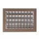 Bocchetta Aria cm22x15 BRONZO-Griglia per Caminetto Regolabile con Serranda