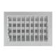 Bocchetta Aria cm22x15 ALLUMINIO-Griglia per Caminetto Regolabile con Serranda
