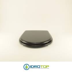 Copriwater Pozzi Ginori IDEA NERO  Cerniera Cromo-Sedile-Asse Wc 