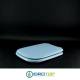 Copriwater Ideal Standard  CONCA AZZURRO SUSSURRATO  Cerniera Cromo-Sedile-Asse Wc