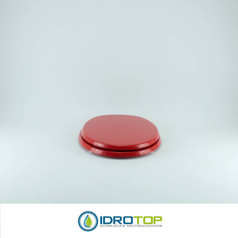 Copriwater Ideal Standard  ELLISSE-ELLISSE PIU'' ROSSO BERTOCCI  Cerniera Cromo-Sedile-Asse Wc