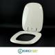 Copriwater Pozzi Ginori SQUARE  GRIGIO MONDRIAN  Cerniera Cromo-Sedile-Asse Wc 