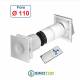 Recuperatore di Calore M50I a flusso Alternato da Incasso+Telecomando.Foro 110mm 