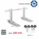 Staffa Unità Esterna cm 42 Climatizzatore 120 Kg Regolabile+Antivibranti.Certificata TUV
