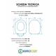 Copriwater per CATALANO ARIA OLD TERRA / MONOBLOCCO TERMOINDURENTE BIANCO cerniera inox normale