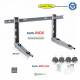 Staffa Regolabile INOX cm 45 per Climatizzatore 160 Kg.+Kit Antivibranti.Certificata TUV