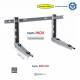 Staffa Regolabile INOX cm 52 per Climatizzatore portata 160 Kg.Certificata TUV