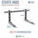 Staffa Regolabile INOX cm 52 per Climatizzatore 160 Kg.+Kit Antivibranti.Certificata TUV