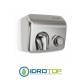 Asciugamani elettrico manuale GENWEC CLASSICFLOW in acciaio inox