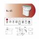 WC CON TRITURATORE SANIFLU 45 LUX
