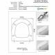 Copriwater AXA ONE AXA Bianco Cerniera Rallentata Soft Close Cromo