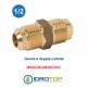 Kit 5 Nipplo Raccordo Sae 3/8" M/M Giunto-Bocchettone a Doppia Cartella