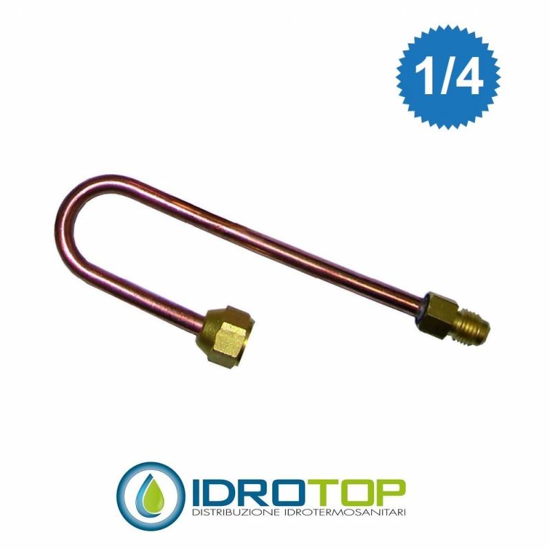Raccordo di Inversione 180° in rame da 1/4" Sae per Split Climatizzatori
