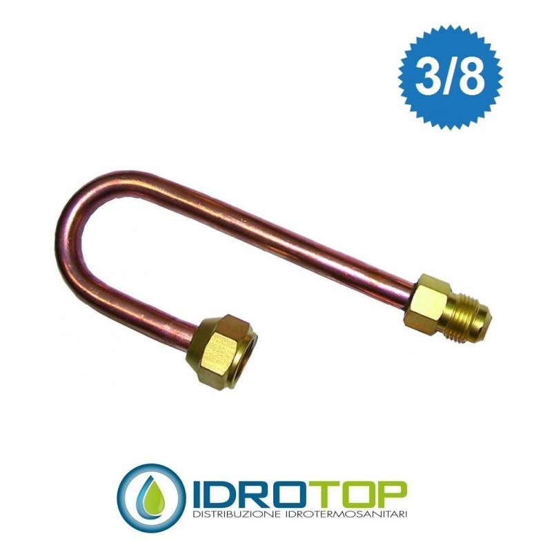 Raccordo di Inversione 180° in rame da 3/8" Sae per Split Climatizzatori
