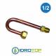 Raccordo di Inversione 180° in rame da 1/2" Sae per Split Climatizzatori