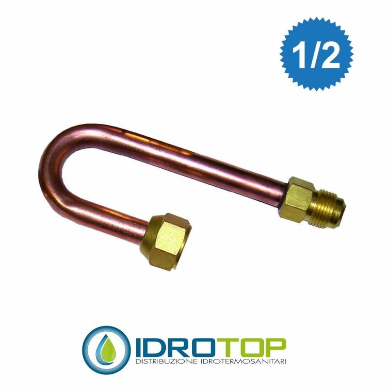 Raccordo di Inversione 180° in rame da 1/2" Sae per Split Climatizzatori