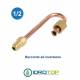 Raccordo di Inversione 180° in rame da 1/2" Sae per Split Climatizzatori